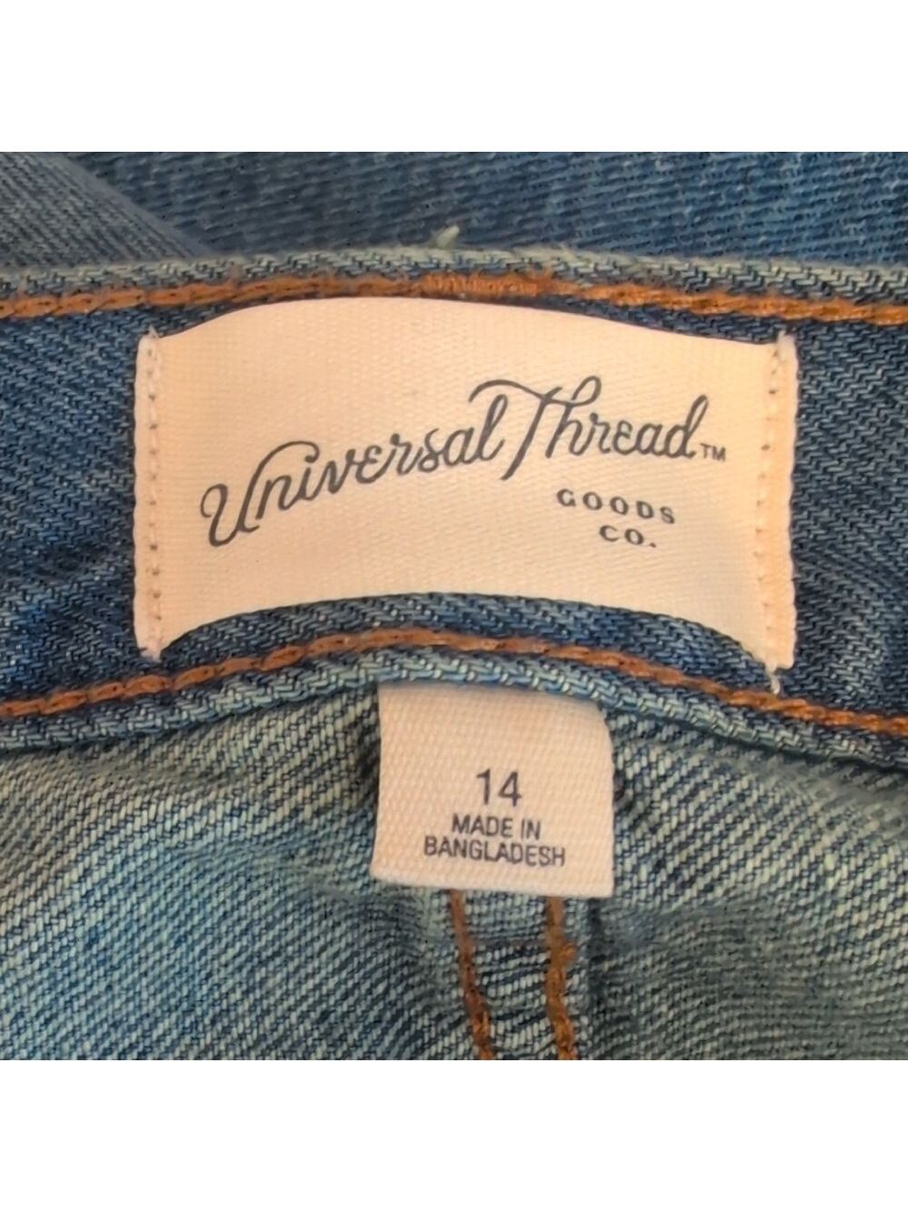 Universal Thread Mid Rise 90s Baggy Distressed Jeans 14 V287 - Picture 9 of 11